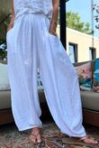 Tasha Damask Bloom Pant White